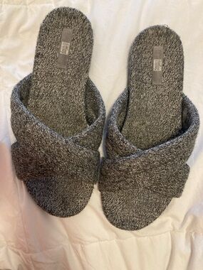 Fitflop-Women's Crossband Slip-On Slippers - Gray